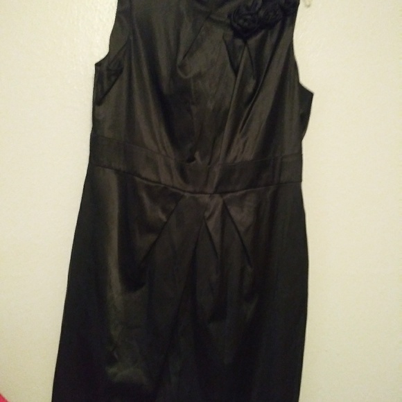 Black Dress with Black Flowers - Picture 6 of 8